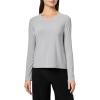 Norma Kamali womens Cropped Long Sleeve T(Grey)