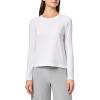 Norma Kamali womens Cropped Long Sleeve T(Snow White)
