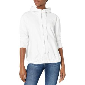 Norma Kamali Women’s Boyfriend Hooded Sweatshirt(White)