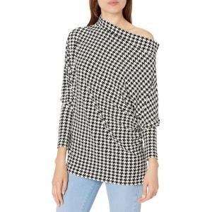 Norma Kamali womens Shirt(Large Check)