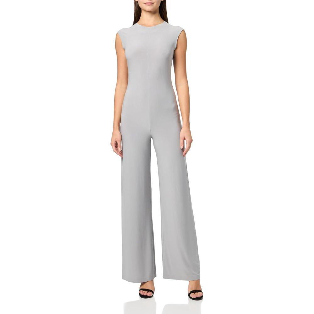 image:imageNorma Kamali Womens Sleeveless JumpsuitGrey
