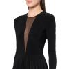 Norma Kamali womens Waterfall Jumpsuit W/Mesh Insert(Black)