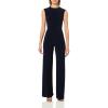 Norma Kamali womens Sleeveless Jumpsuit (24)(Midnight)