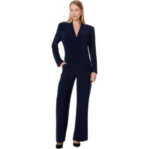 Norma Kamali womens Double Breasted Straight Leg Jumpsuit(True Navy)
