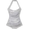 Norma Kamali Womens Bill Mio(Silver)