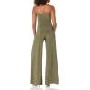Norma Kamali womens Strapless Elephant Jumpsuit(Military)
