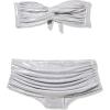 Norma Kamali Womens Johnny D Bra + Low Rise Bill Bottom(Silver)