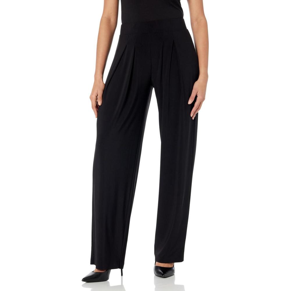 image:imageNorma Kamali Womens Low Rise Pleated TrouserBlack