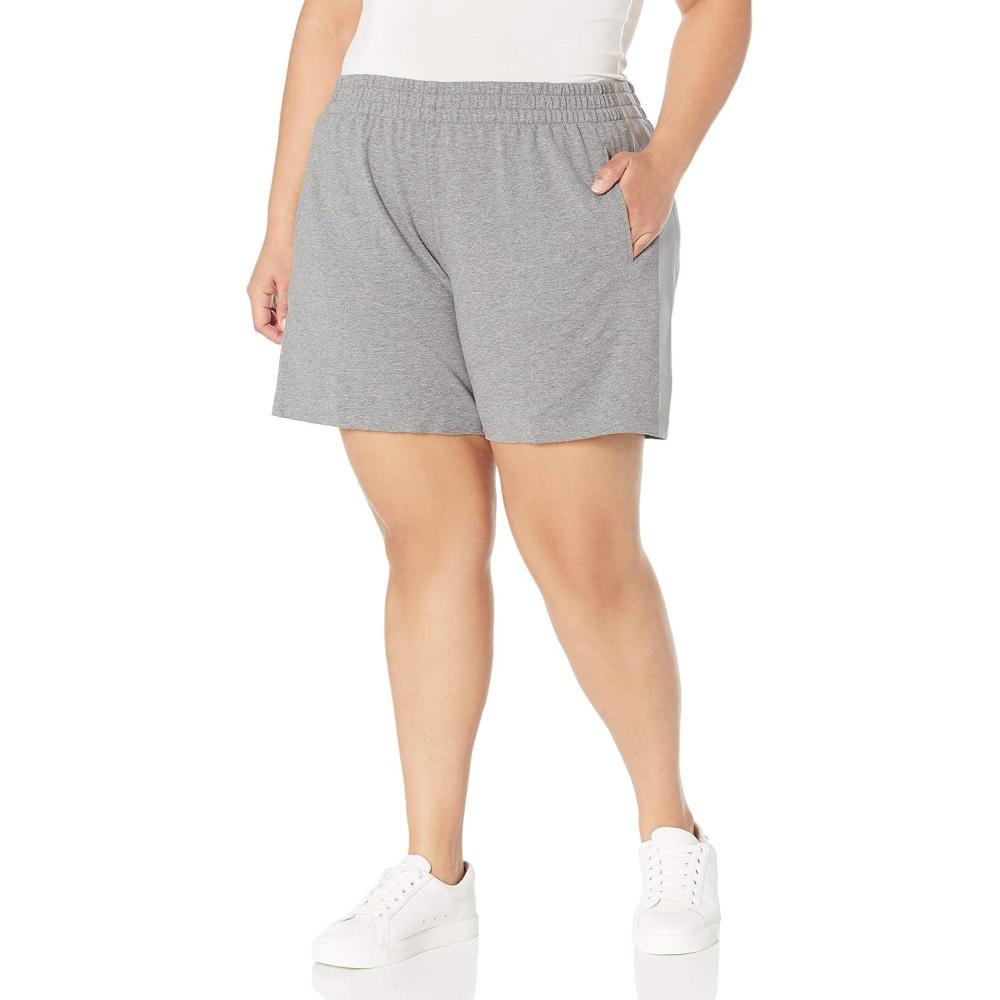 image:imageNorma Kamali Womens ShortsMedium Heather GreyReflective