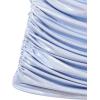NORMA KAMALI Women’s Shirred MINI Skirt (24), Misty Blue