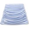 NORMA KAMALI Women’s Shirred MINI Skirt (24), Misty Blue