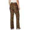 Norma Kamali Women’s Boot Pant(Golden Leopard)