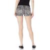 Norma Kamali Women’s Cut Off Shorts(Black Acid Wash)