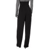 Norma Kamali Womens High Waist Tailored Pleat Pant(Black)