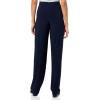 Norma Kamali Womens Low Rise Pleated Trouser(True Navy)