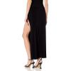 Norma Kamali Women’s Marissa Wide Slit Skirt(Black)