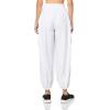 Norma Kamali Womens Oversized Boyfriend Cargo Sweatpant(Snow White)