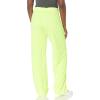 Norma Kamali Women’s SPF Sweatpant(Neon Yellow/White)