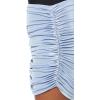 Norma Kamali Women’s Shirred Mini Skirt(Misty Blue)