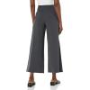 Norma Kamali Women’s Short Straight Leg Pant(Dark Heather Grey)