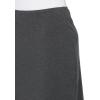 Norma Kamali Women’s Side Slit Midcalf Skirt(Dark Heather Grey)