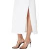 Norma Kamali Women’s Side Slit Midcalf Skirt(Snow White)