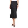 Norma Kamali Women’s Bias Obie Skirt to Midcalf(Black)