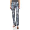 Norma Kamali Women’s Boot Leg Jean(Black/Navy Denim Prt)