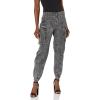 Norma Kamali Women’s Boyfriend Cargo Sweat Jog Pant(Black Acid Wash)
