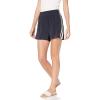 Norma Kamali Women’s Boyfriend Shorts(Pewter/Offset Stripe/Black)