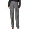 Norma Kamali Womens Low Rise Pleated Trouser(Large Houndstooth)