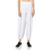 Norma Kamali Womens Oversized Boyfriend Cargo Sweatpant(Snow White)