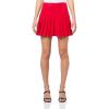 Norma Kamali Women’s Pleated Mini Skirt(Tiger Red)