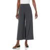 Norma Kamali Women’s Short Straight Leg Pant(Dark Heather Grey)