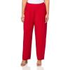 Norma Kamali Womens Tapered Pleated Trouser(Tiger Red)
