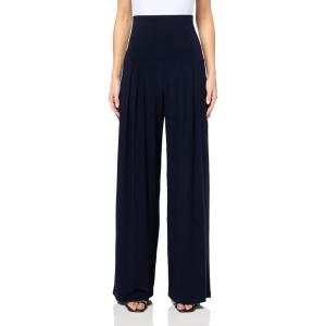 Norma Kamali Women’s High Waist Pleat Pants(True Navy)