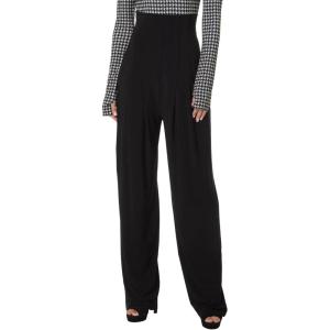 Norma Kamali Womens High Waist Tailored Pleat Pant(Black)