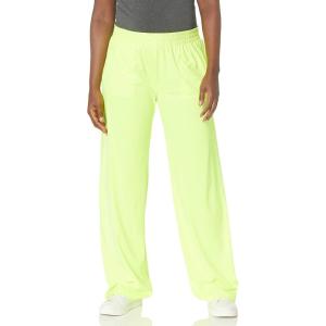 Norma Kamali Women’s SPF Sweatpant(Neon Yellow/White)