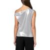 Norma Kamali Women’s Drop Shoulder Top(Silver)