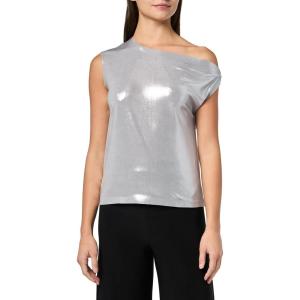 Norma Kamali Women’s Drop Shoulder Top(Silver)