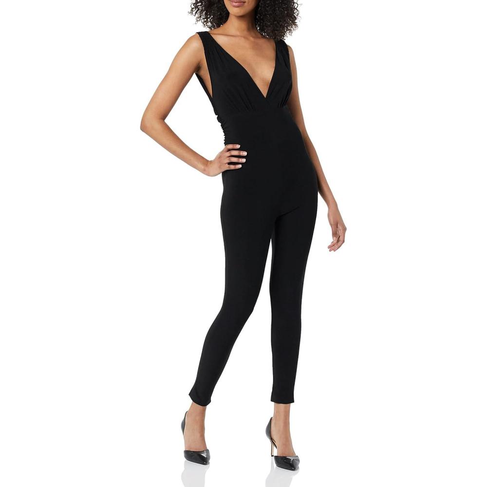 image:imageNorma Kamali womens Tara CatsuitBlack