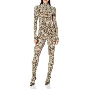 Norma Kamali Women’s Long Sleeve Open Back Catsuit with Footsie