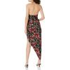 Norma Kamali Women’s Cayla Side Drape Gown(Black Poppy)