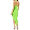 Norma Kamali Women’s Cayla Side Drape Gown(Neon Green)
