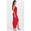 Norma Kamali Women’s Cayla Side Drape Gown(Tiger Red)