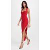 Norma Kamali Women’s Cayla Side Drape Gown(Tiger Red)