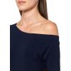 Norma Kamali Women’s Long Sleeve Drop Shoulder Mini Dress(True Navy)
