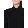 Norma Kamali Women’s Nk Shirt Mini Dress W/Shoulder Pads(Black)