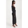 Norma Kamali Women’s Scoop Neck Side Slit Gown(Black)