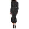 Norma Kamali Women’s Single Breasted Fishtail Dress to Midcalf(Woven Pinstripe)